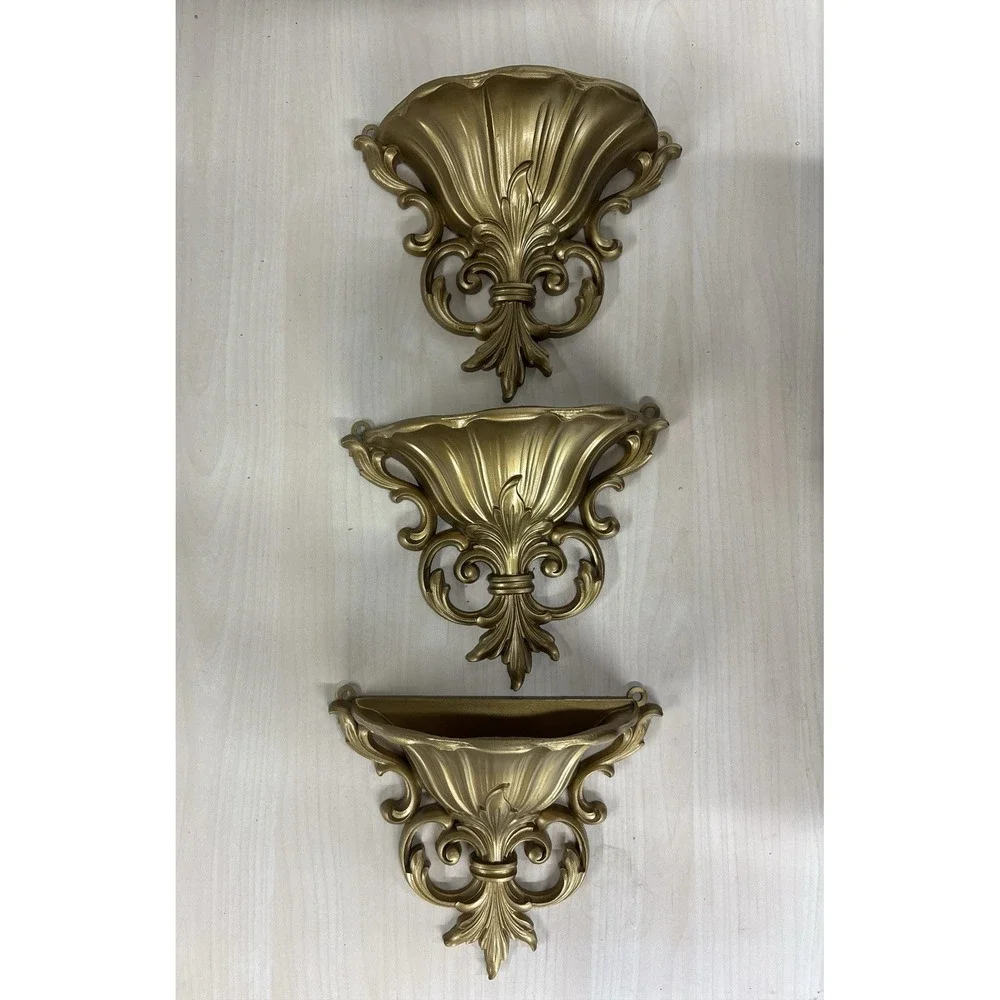 Homco vintage gold